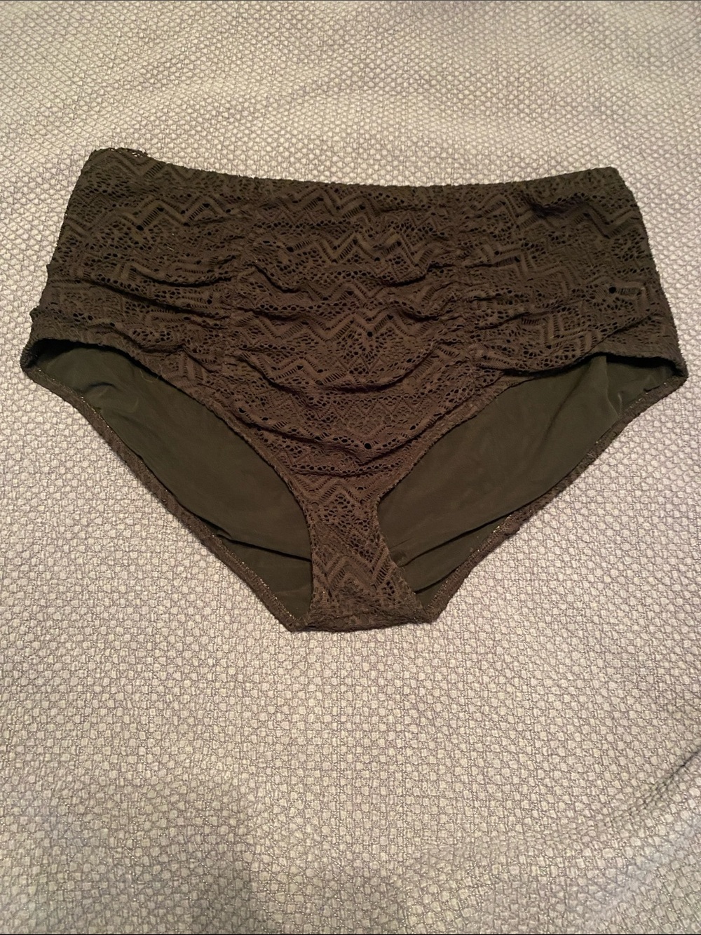 torrid Black High-Waist Crochet Bathing Suit Bottom